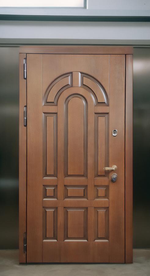 Коричневая термодверь МДФ Коричневая термодверь МДФ