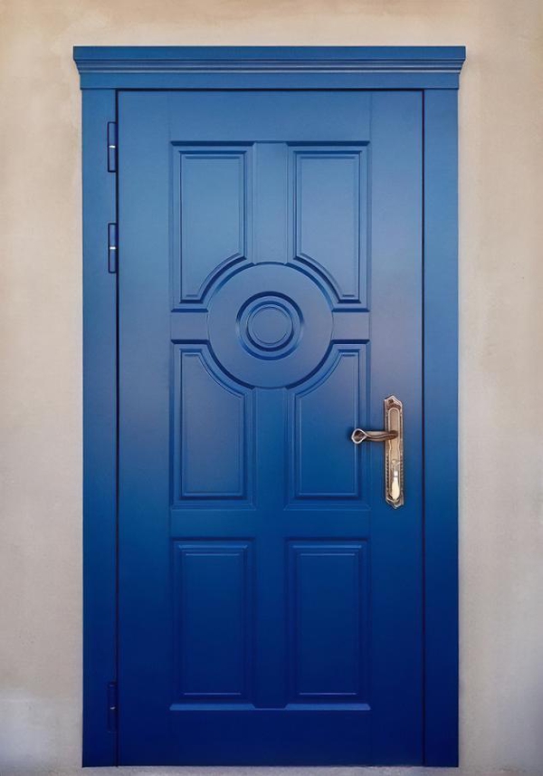 Синяя входная дверь Синяя входная дверь