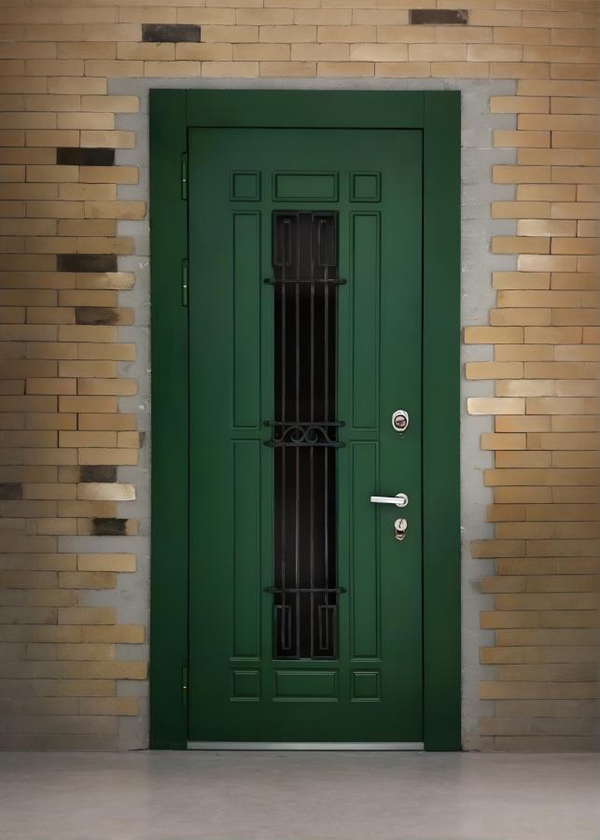 Дверь зеленого цвета Дверь зеленого цвета