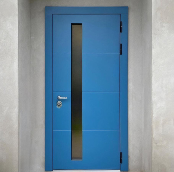 Синяя с узким стеклом Синяя с узким стеклом